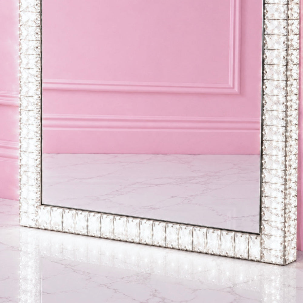 Grand Miroir LED à Cristaux 180 x 60 cm – Pleine Longueur